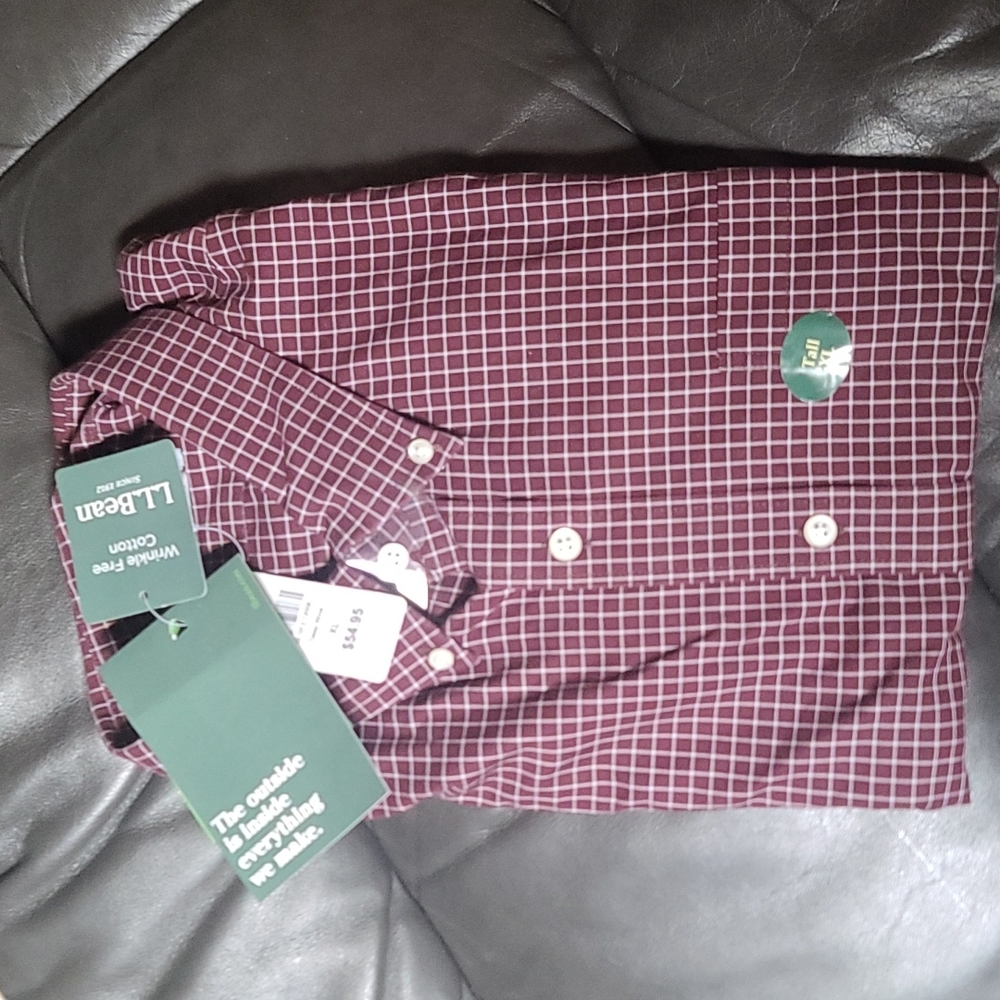 LL Bean true cool button up